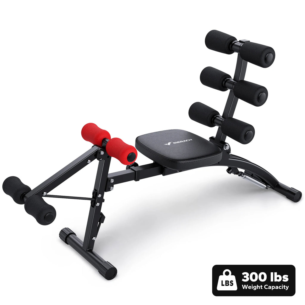 MERACH Ab Machine Multi-Functional Adjustable Ab Trainer Workout Bench