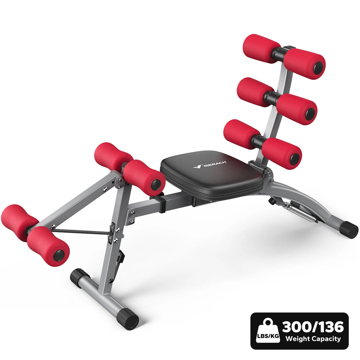 MERACH Ab Machine Multi-Functional Adjustable Ab Trainer Workout Bench