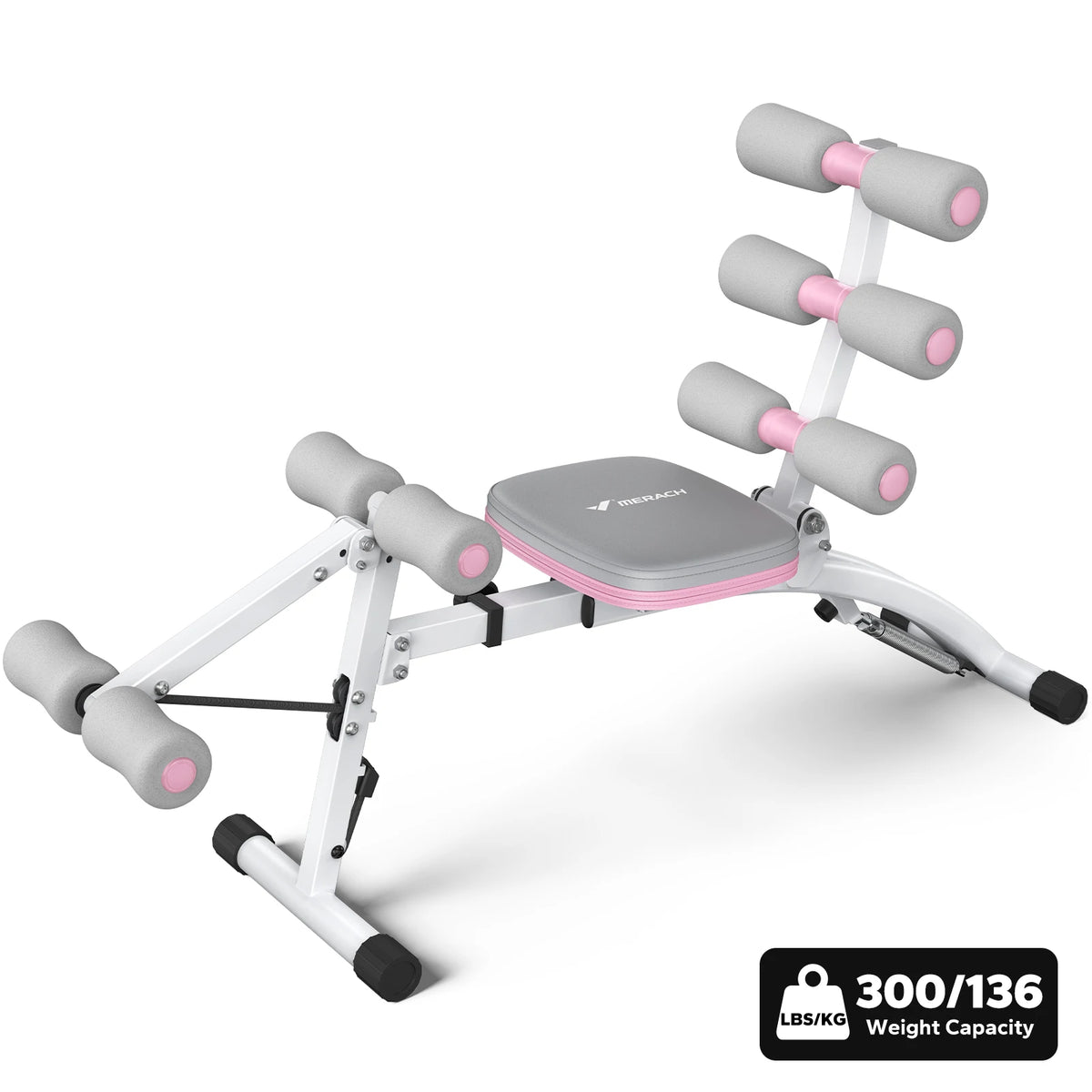 MERACH Ab Machine Multi-Functional Adjustable Ab Trainer Workout Bench