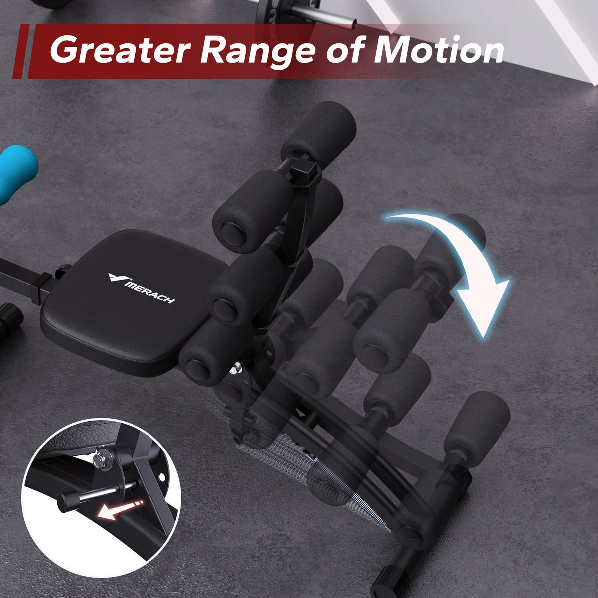 MERACH Ab Machine Multi-Functional Adjustable Ab Trainer Workout Bench
