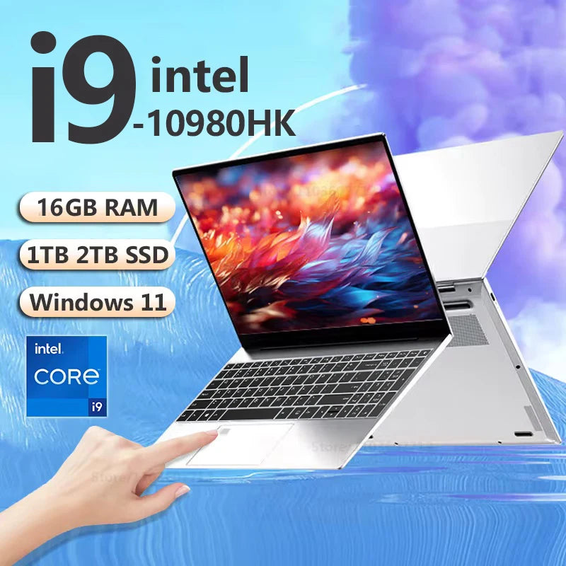15.6" Intel Core i9 10980HK Laptop Computer PC 16GB RAM 1TB SSD i9 Laptops Windows 11 Pro Office