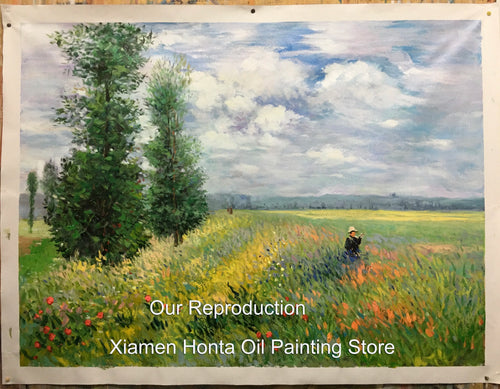 100% Handmade Impressionism Landscape Oil Painting on Linen Canvas