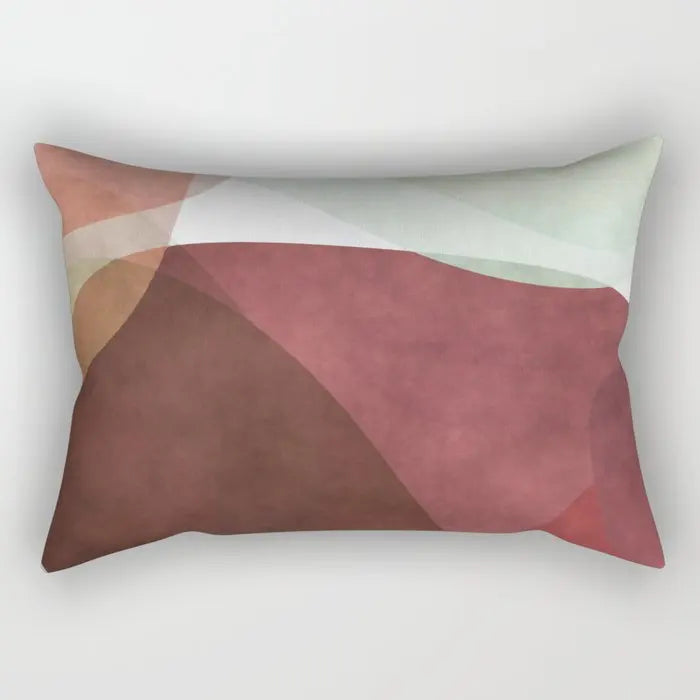 Modern geometric simplicity plush pillowcase，