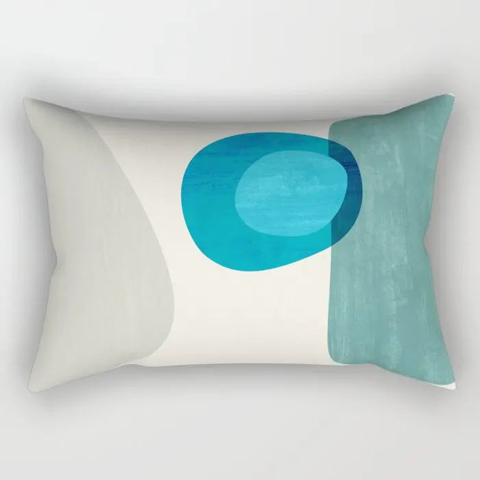 Modern geometric simplicity plush pillowcase，