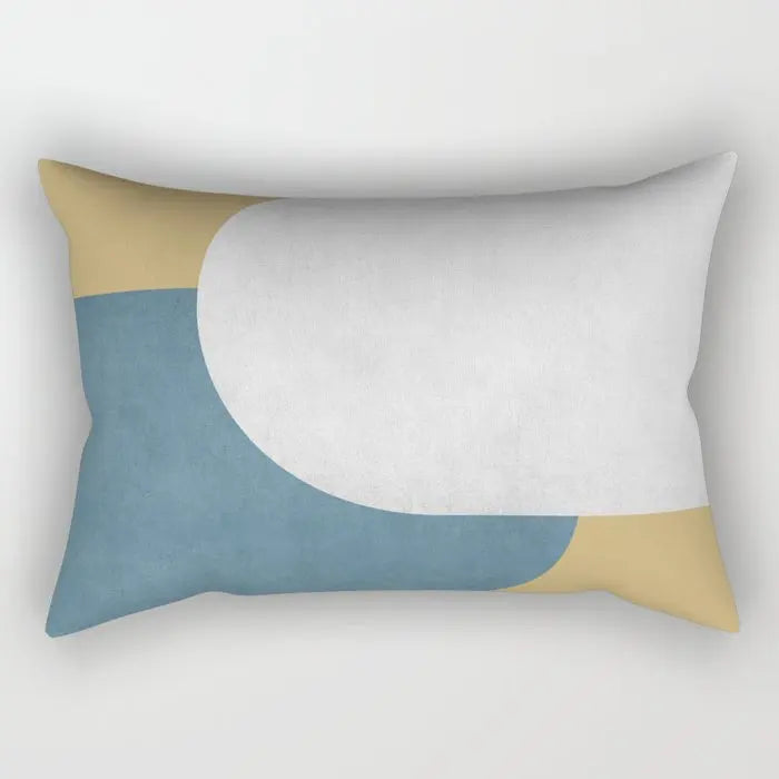 Modern geometric simplicity plush pillowcase，