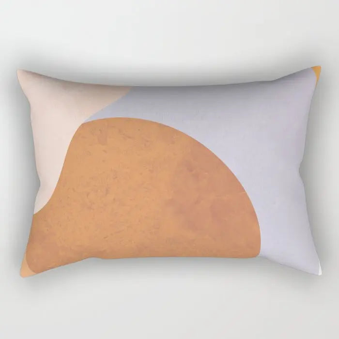 Modern geometric simplicity plush pillowcase，