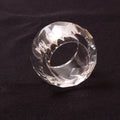 Transparent Crystal Napkin Ring, Table Set, Tableware Decoration, Mouth Ring, Hotel Model Room, 4Pcs