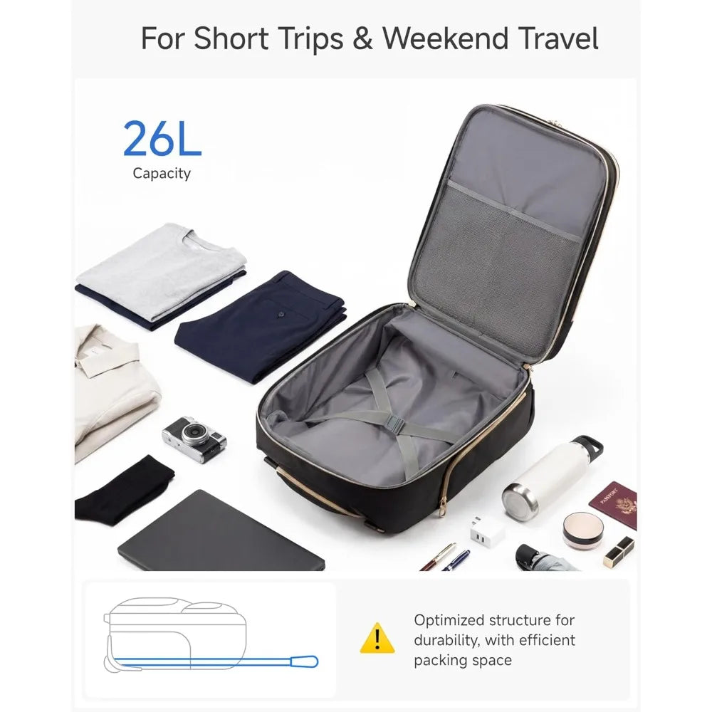 USA Stock Underseat Carry On Luggage with Wheels