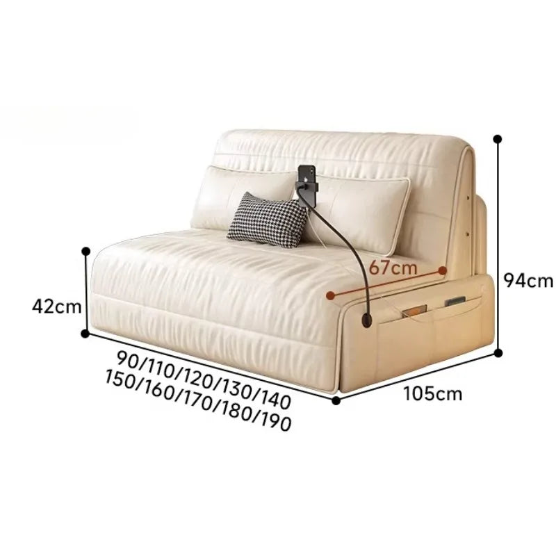 Lounge Soft Living Room  Sleeper Sofa, Minimalist Apartment Multifunctional Sofa