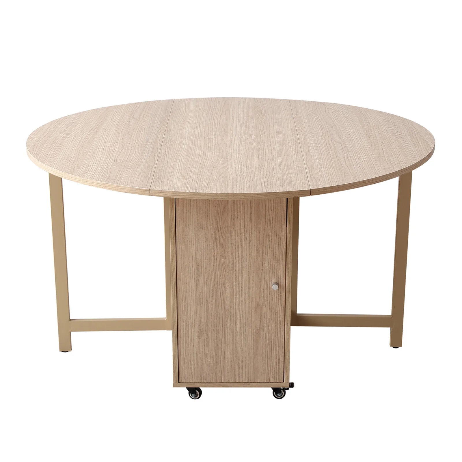 Multifunctional Round Folding Dining Table with Dining Chairs