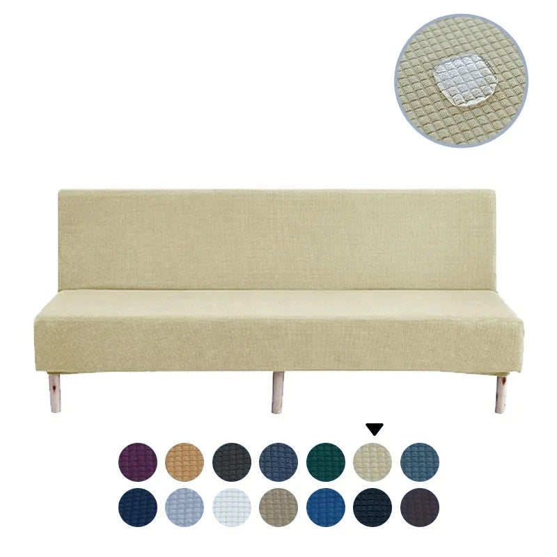 Water-repellent Armless Sofa Bed Sofa Bed with Breathable Cover