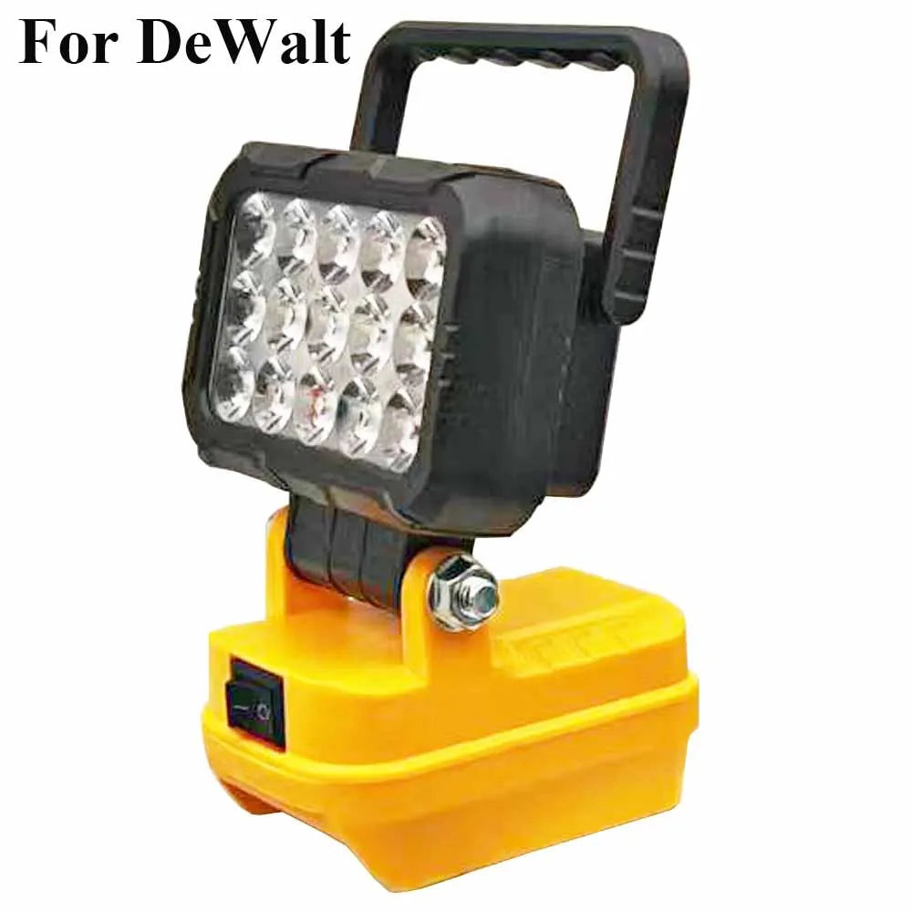 LED Work Lights For Makita For Milwaukee For Dewalt Lithium Battery For Ryobi Lamp Lantern Spotlight USB Power Bank