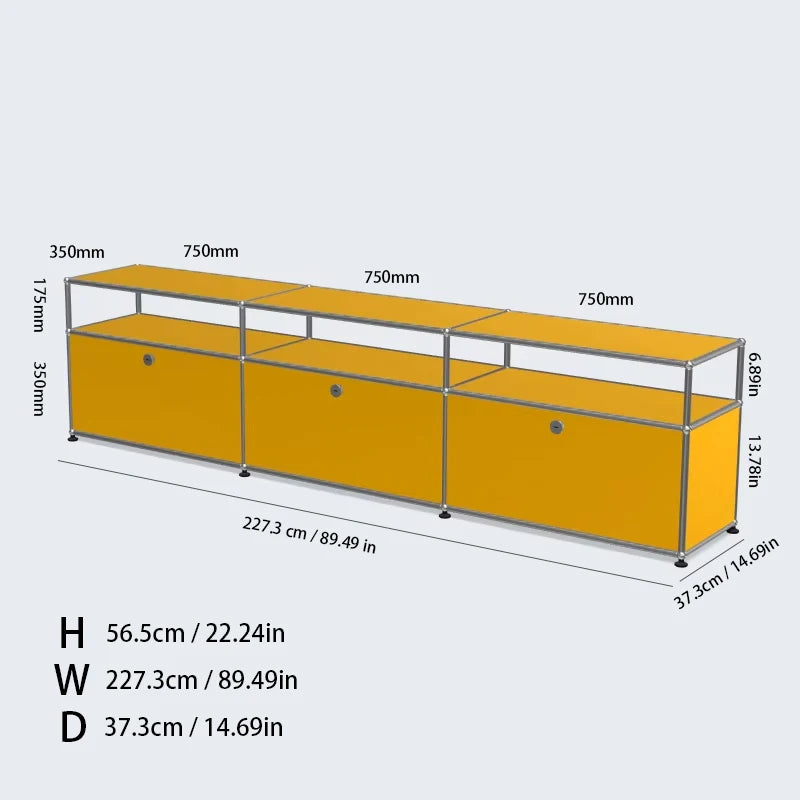 TV Stand Storage Cabinets, Corner Cabinet, Metal Storage Display Cabinet
