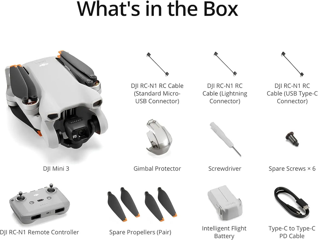 Refurbish DJI Mini 3 Drones with Camera for Adults 4K