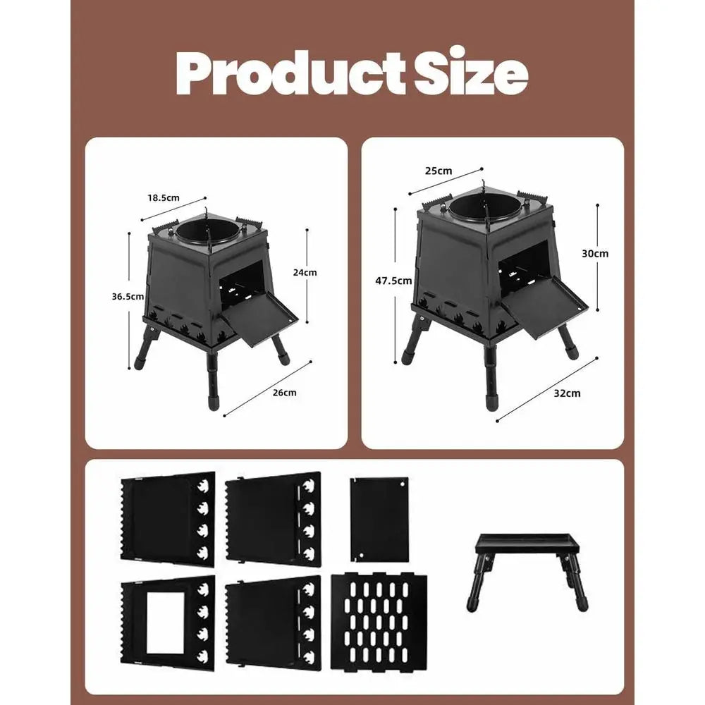 Portable Wood Burning Camping Stove