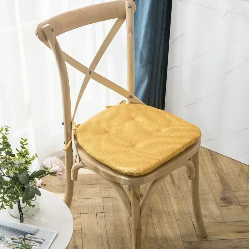Nordic Multi Color Breathable Chair Cushion with Straps