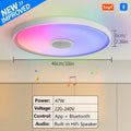 LED Smart Dimming Ceiling Light With Remote Control, with built in speaker to connect to Bluetooth to play music from your phone