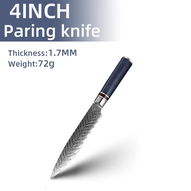 MYVIT Professional kitchen knives 67 Layers Damascus Steel Knife Set 4-8 inch knive Japanese Chef Knifes durable and sharp
