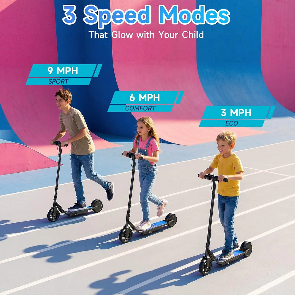 USA Stock Electric Scooter for Kids, 250W Motor, 9 MPH Max Speed,