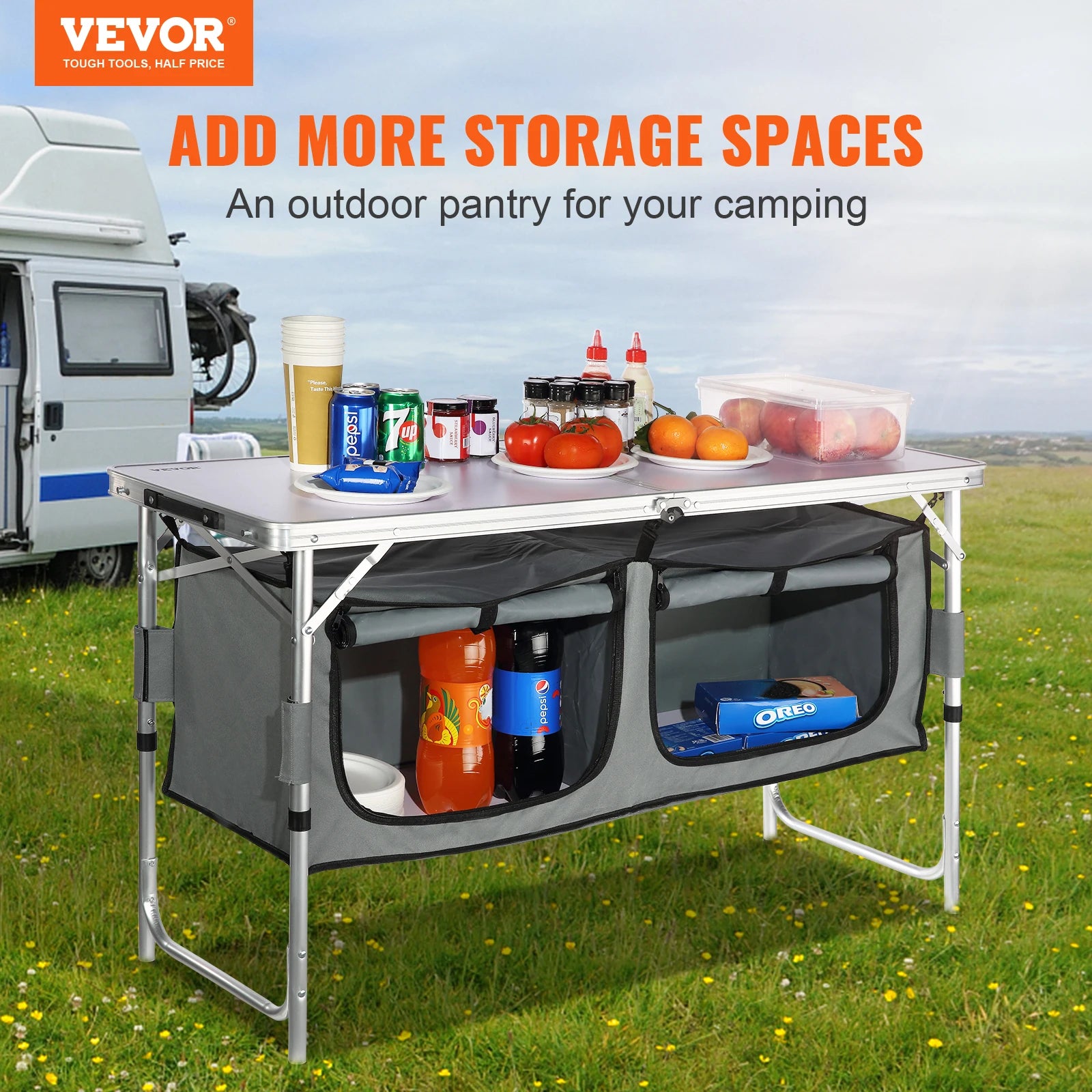 SucceBuy Quick set-up Folding Camping Table