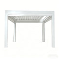 Motorized Retractable Outdoor Gazebo with Louvered Roof