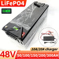 48V 50Ah 100Ah 150Ah 200Ah 300Ah Lifepo4 Lithium Battery pack bluetooth Parellel for Solar system 3000W 5000W 6000W Inverter