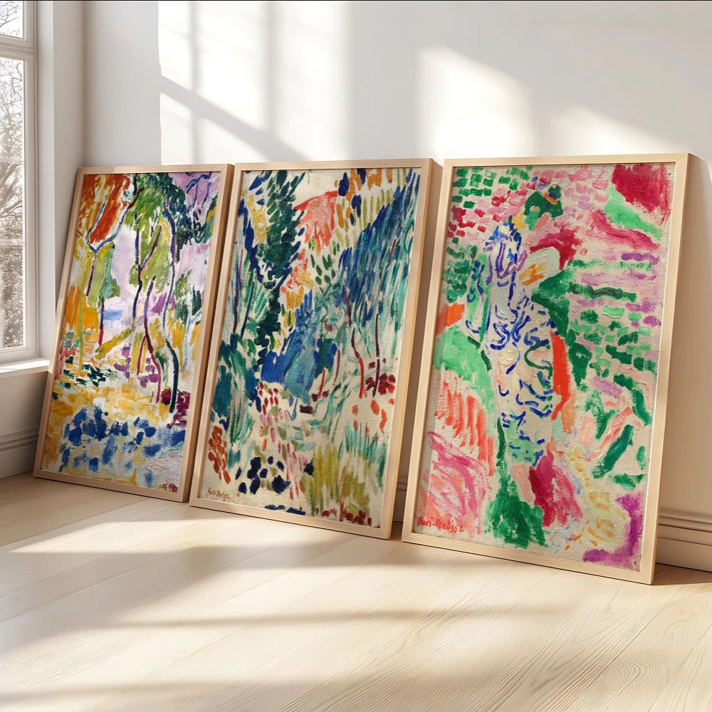 Matisse Wall Art Set of 3 Henri Matisse Home Decoration Canvas Poster Prints