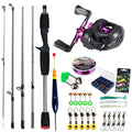 Sougayilang Baitcasting Fishing Rod and Reel Combo, 5Section Fishing Rod and 7.2:1 Gear Ratio Reel Full Kit
