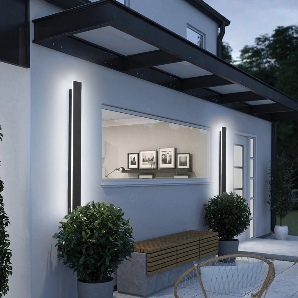 Waterproof IP65 LED Long Wall Sconce Lamp 220V 110V