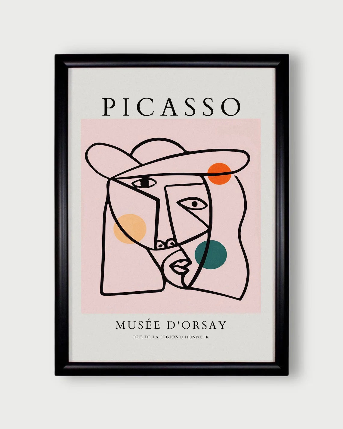 Picasso Exhibition Poster, Picasso The Kiss Art Print,