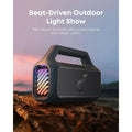 Outdoor Speaker, 80W with Subwoofer, with RGB Lights,