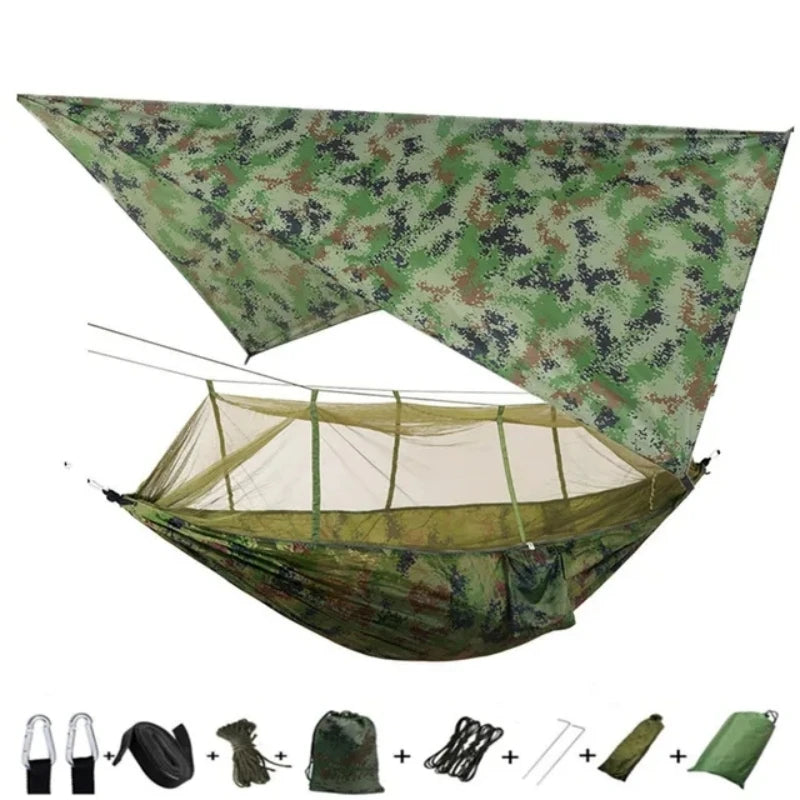 Portable Outdoor Hammock with Mosquito Net