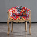 Leisure Sofa Chair, Solid Wood Antique Dining Chair, European Hotel Dining Chair, Living Room Leisure Sofa Chair