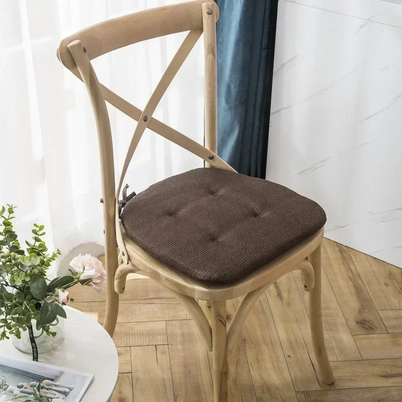 Nordic Multi Color Breathable Chair Cushion with Straps