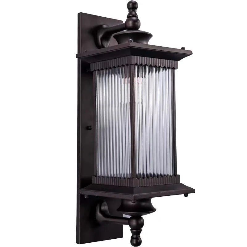 American European Style Hotel Villa Big Outdoor Wall Lamp Modern Waterproof Long LED Wall Sconce