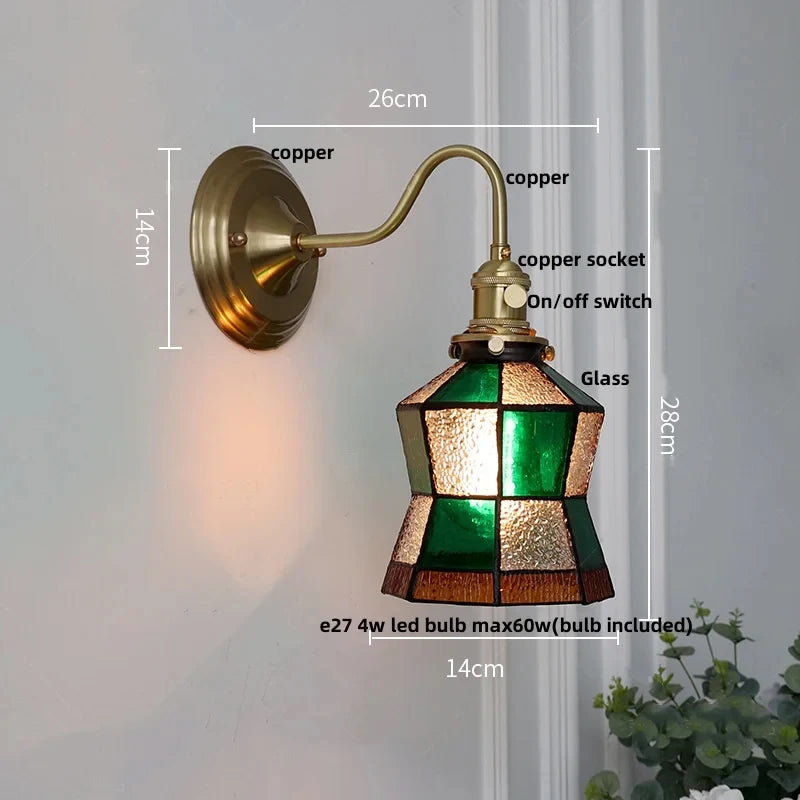 Vintage Copper Wall Light