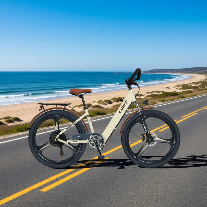 400W brushless motor 26-inch leisure E-Bike, 48V20AH lithium battery