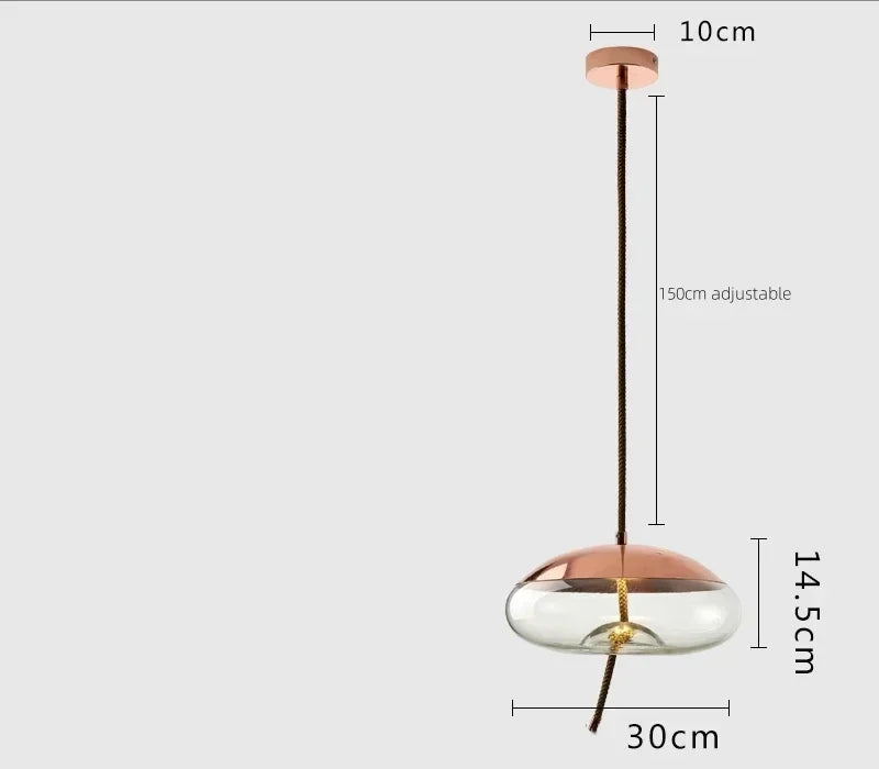 Nordic Style Designer Postmodern Luxury Glass Single Head Pendant Lamp, Creative Art Bar Dining Lighting Fixture