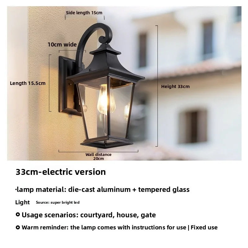 New Style American-Style Outdoor Solar Wall Lamp