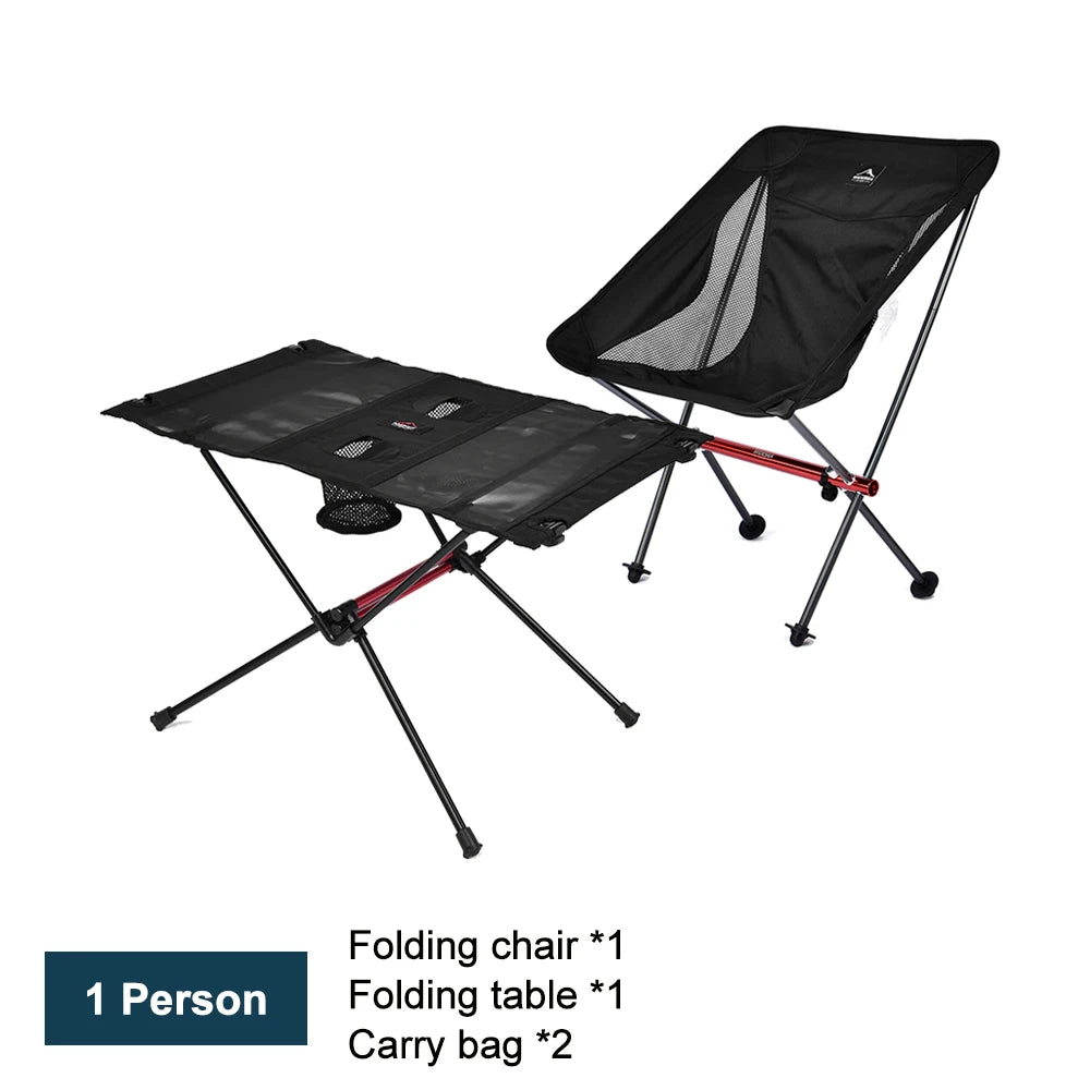 Outdoor Folding Chairs and Camping table.