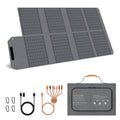 MHPOWOS 80W Foldable Solar Panel, Portable Power Supply with 4 Ports