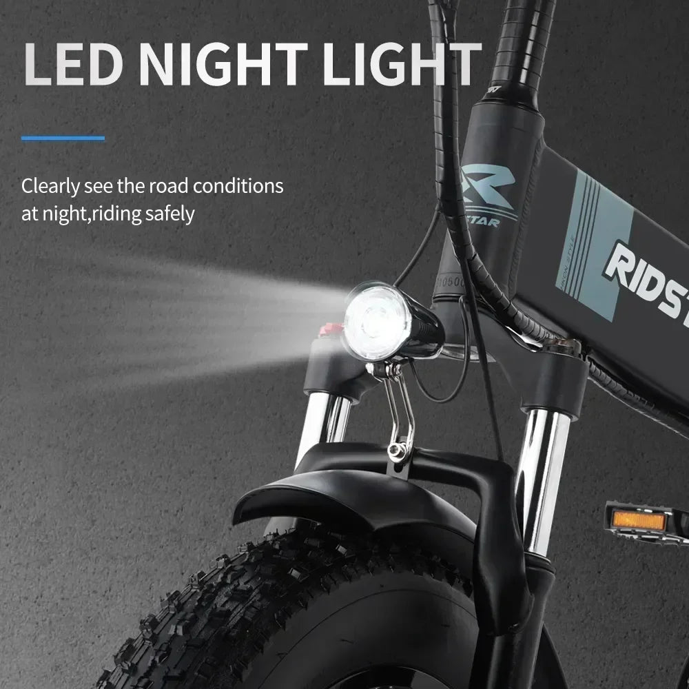 H20 PRO dual motor 2000w 48v 23ah Electric Bike, 20 inch shock absorption mountain off-road Electric bike