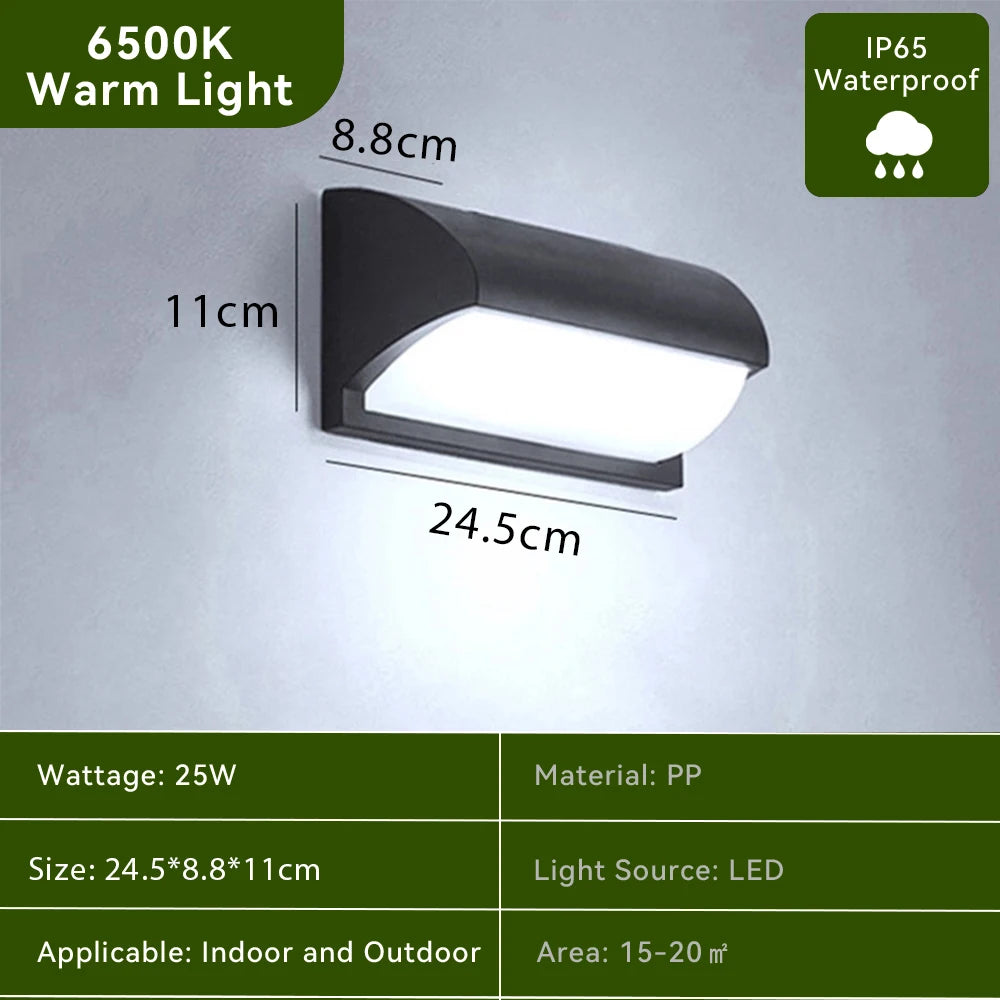 Waterproof LED Wall Light 110V 220V For Outdoor Pathway Stairway Porch Balcony Garden Wall Mount