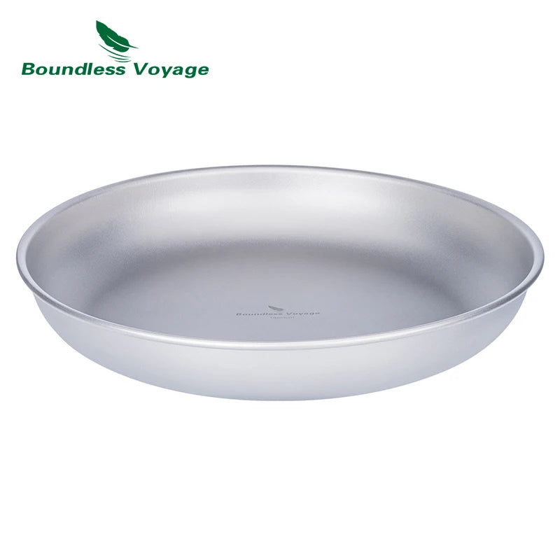 Boundless Voyage Titanium Outdoor Camping Food Serving Dinnerware