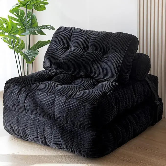 Folding Sofa Bed, Convertible Sleeper Chair with Pillow Foldable Mattress,