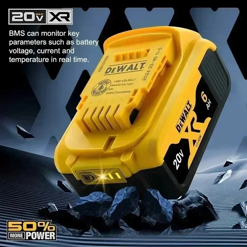 New 100% Original Dewalt 6Ah/5Ah 20V Power Tool Battery DCB206 20V Battery DCB205 DCB200 Air Transport