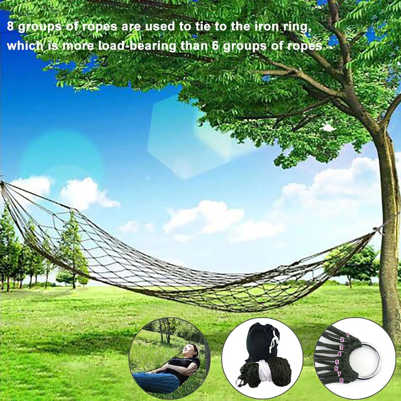 Family Hammock with Portable Carry Bag