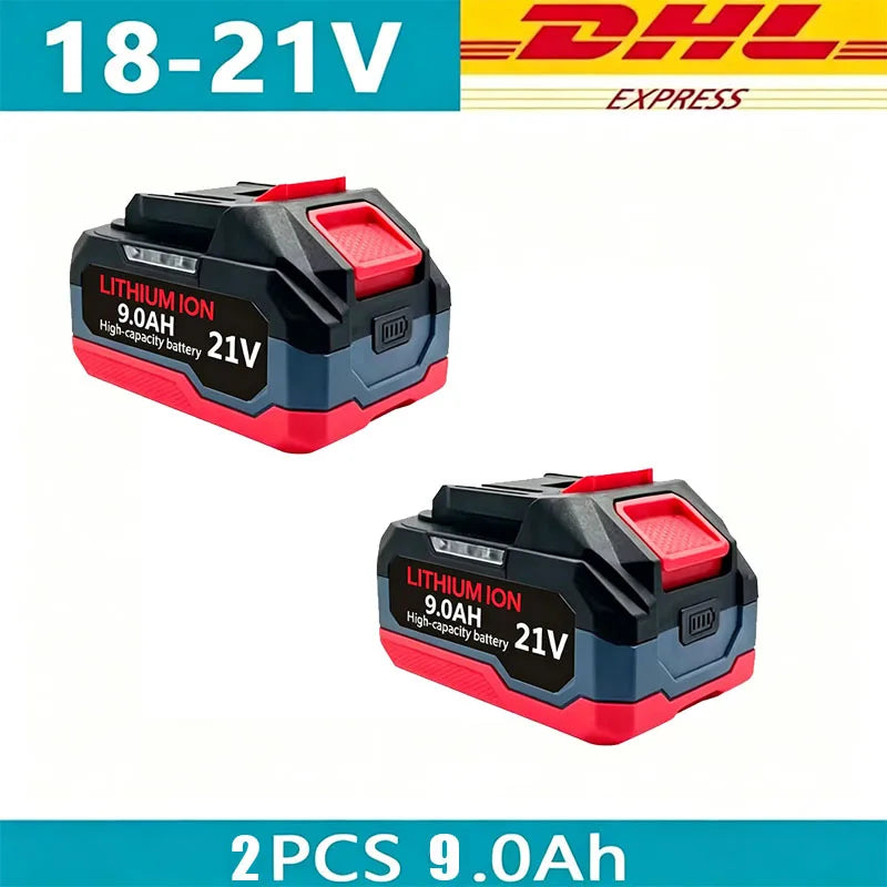 Rechargeable Li-Ion Batteries & Charger Suitable for Cordless Makita 18V/21V Power Tools