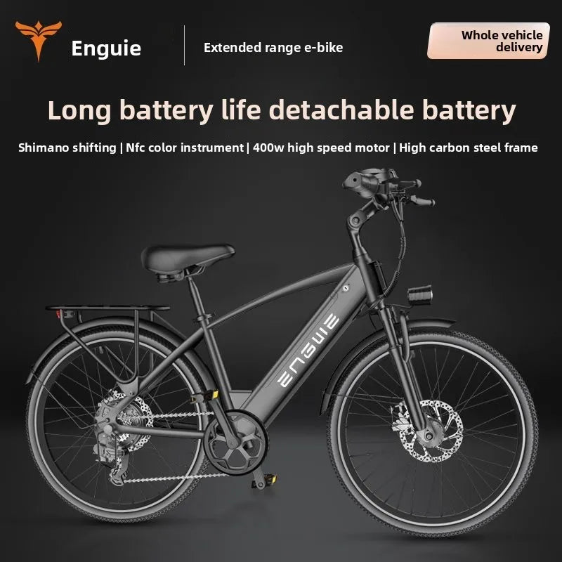 48V20AH lithium-ion battery 400W brushless motor 26-inch E-Bike
