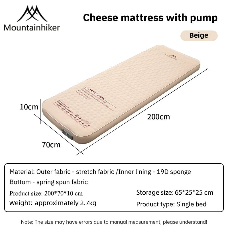 MOUNTAINHIKER 10CM Inflatable Sleeping Pad Mattress